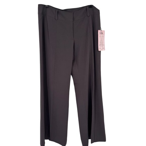 CAbi Womens Lauren wide leg Trouser Size 12 Pebble Gray style 337R new - Picture 1 of 7